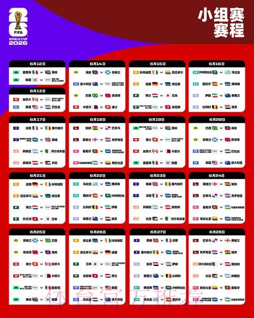 2026世界杯赛程官方发布最新时间表在哪里看